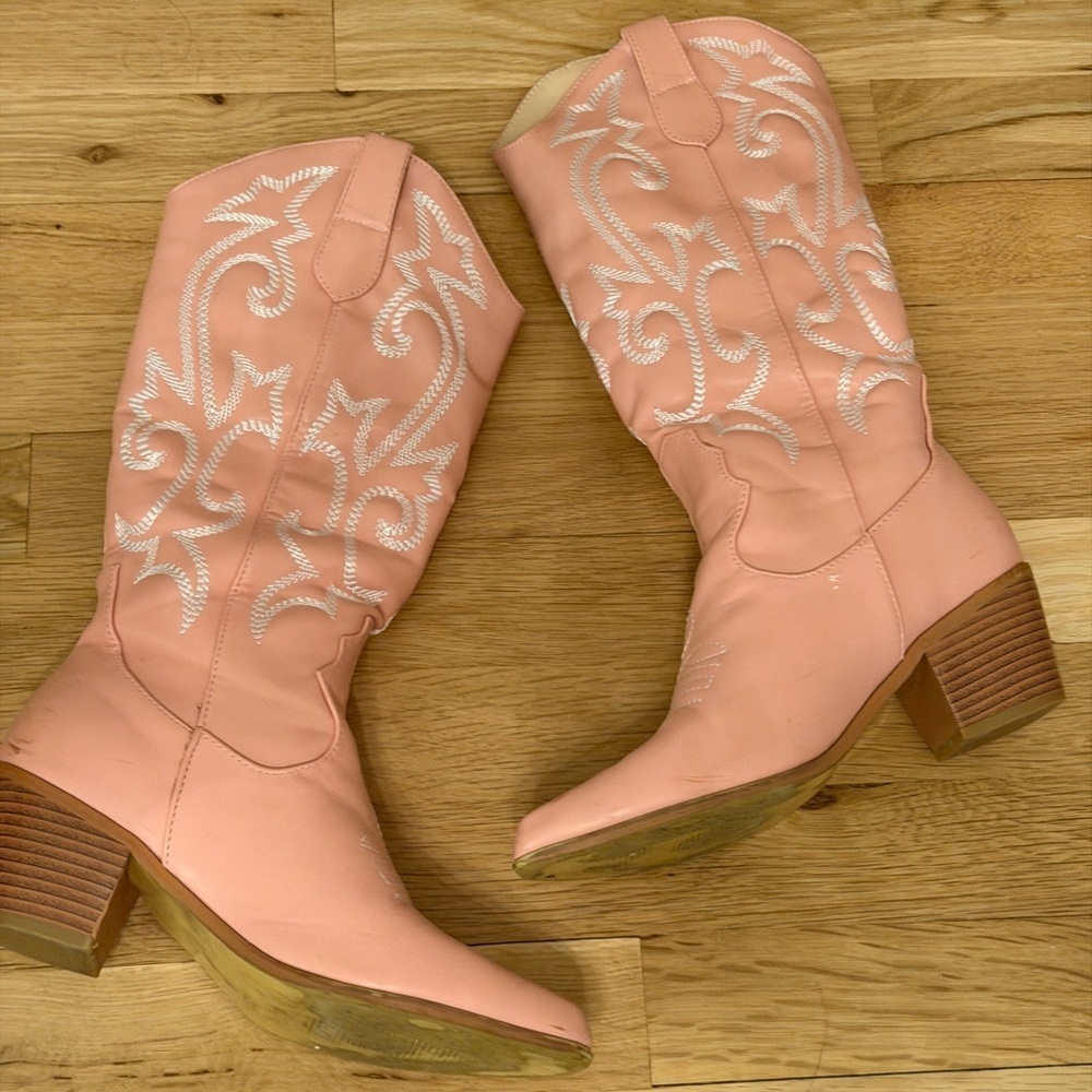 Pink Western Cowboy Boots